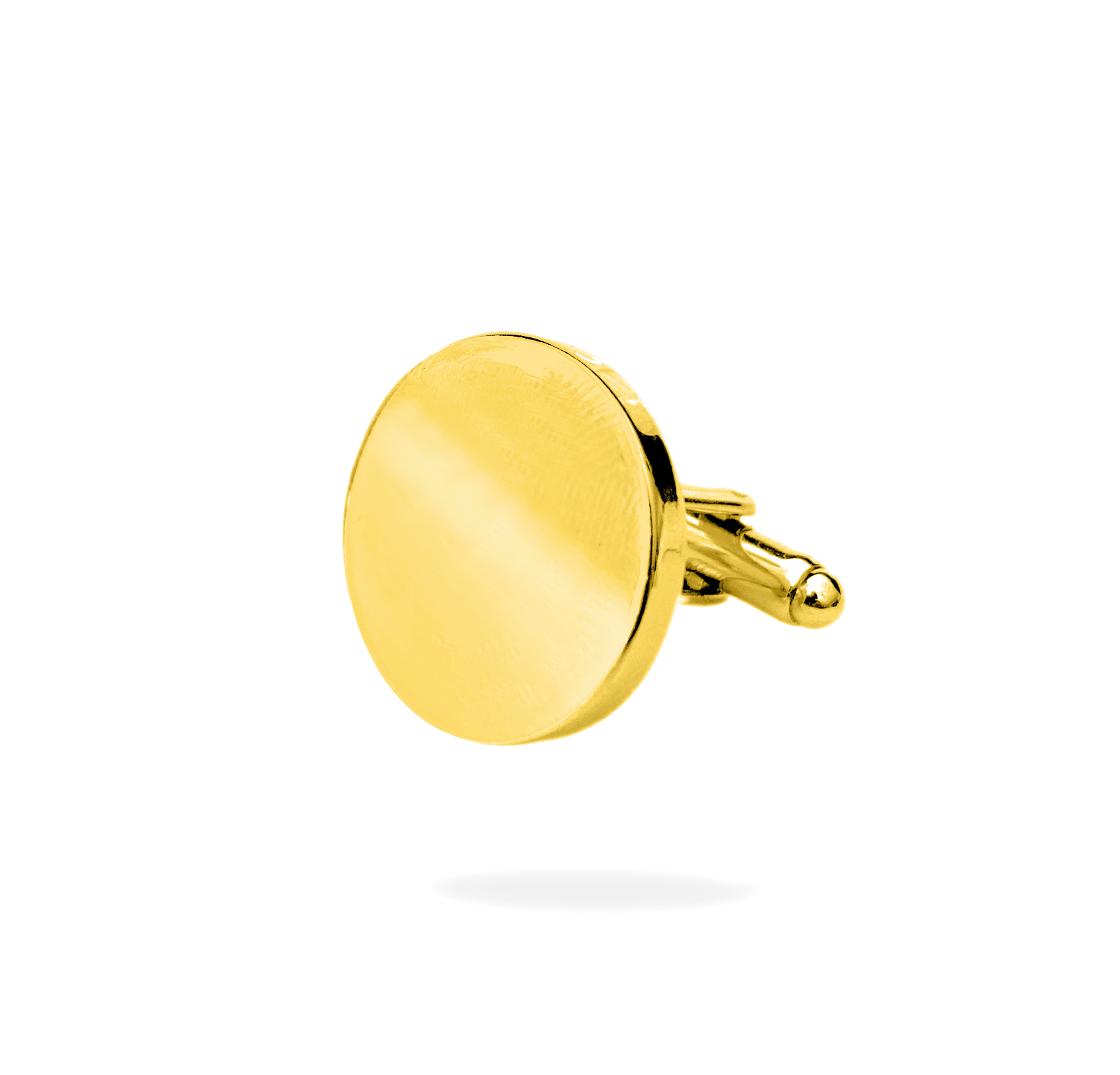 Brass with Gold Cufflinks (Round)